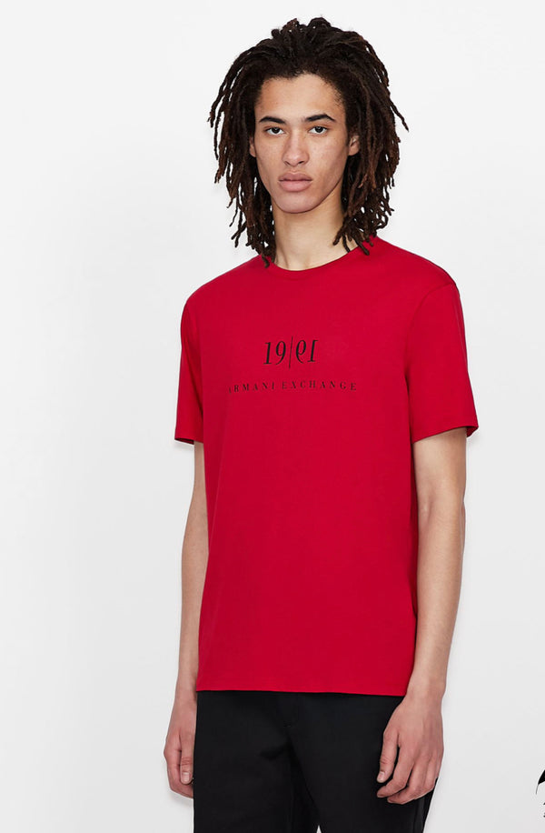 Armani exchange ORGANIC COTTON T-SHIRT (RED)