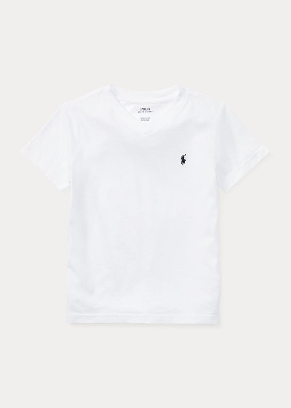 Polo Ralph Lauren Cotton Jersey V-Neck Tee Kids