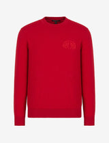 ARMANI EXCHANGE  CREW-NECK SWEATSHIRT (RED)