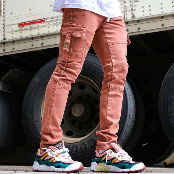 Thrt Cargo rose denim Skinny Jeans