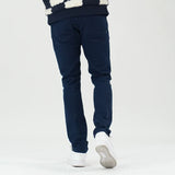 Makobi M1932 MAKOBI BRIGHTON SHREDDED TWILL JEANS - NAVY