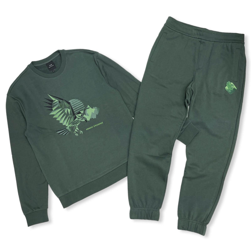 ARMANI EXCHANGE GREEN JOGGING SETS