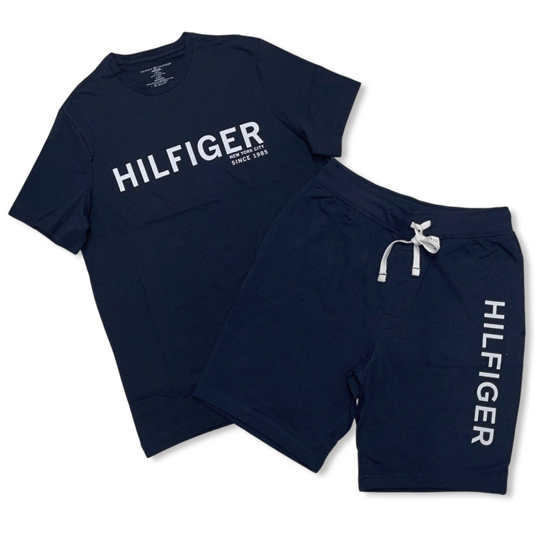 TOMMY HILFIGER NAVY/White SHORT SET (09T4216001)