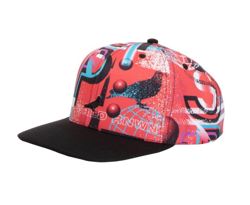 Staple AOP NEON SPORT SNAPBACK (2104X6514) red