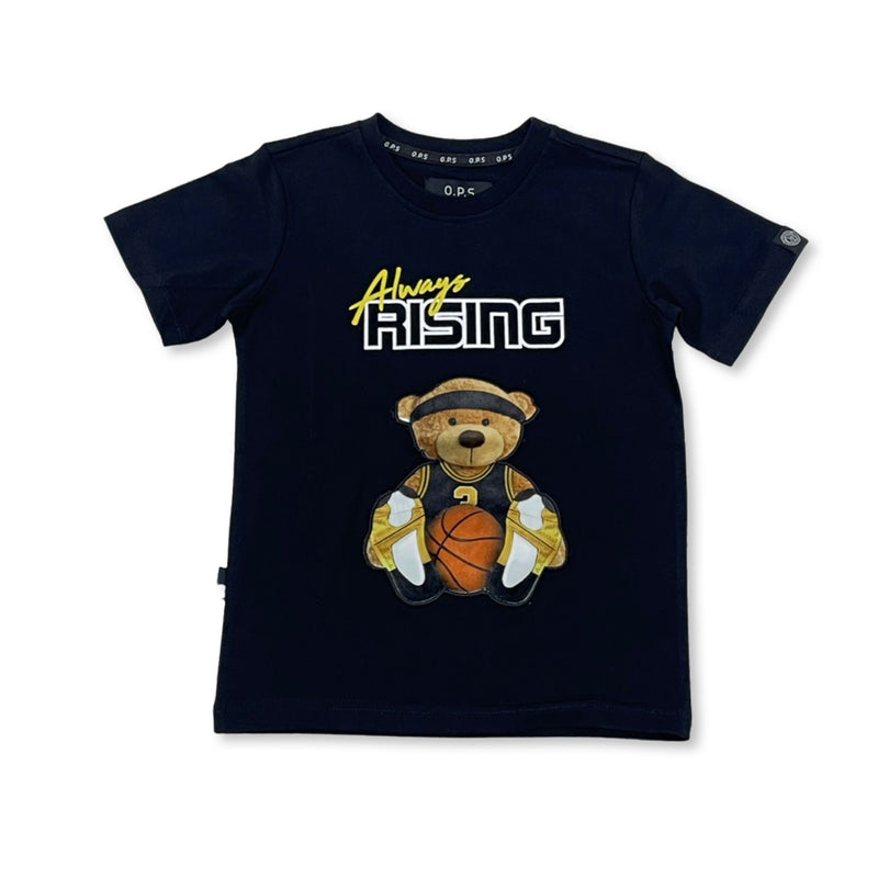 OPS KIDS BLACK/YELLOW T-SHIRT (OPS502K