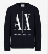 Armani Exhange ICON LOGO CREW NECK SWEATSHIRT (NAVY/BLUE)