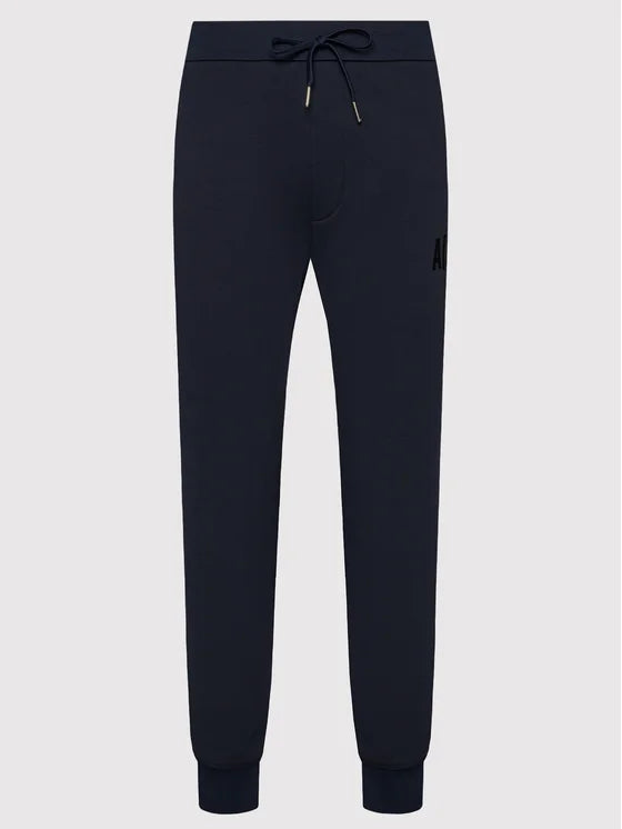 armani exchange navy black velvet trouser