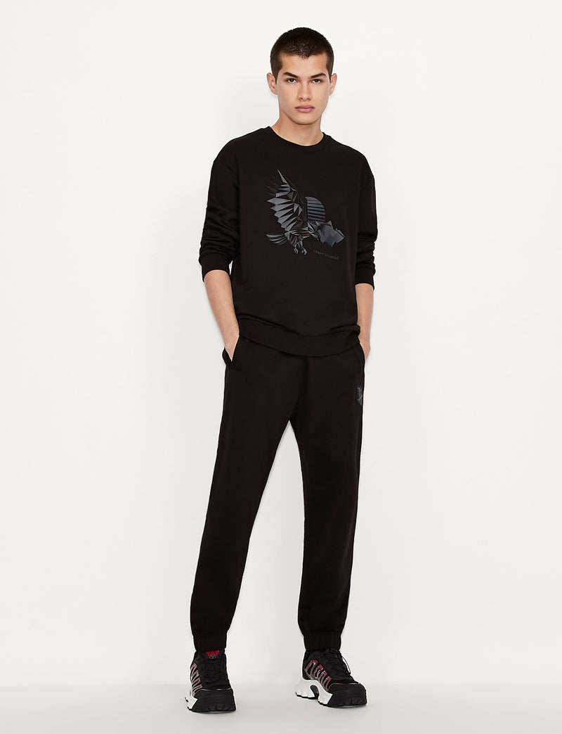 Armani Exchange Dragon Sweatshirt Black