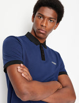 Armani Exchange Polo Navy Black 3LZFLC ZJM5Z 25CJ