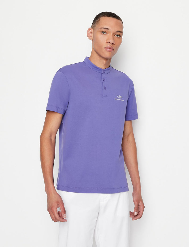 Armani exchange COTTON PIQUET POLO SHIRT Purple