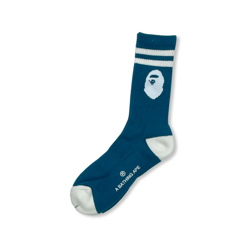 BAPE TEAL APE HEAD SOCKS