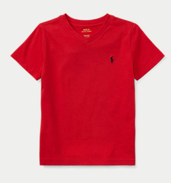 Polo Ralph Lauren (Boys 2-7) Cotton Jersey Crewneck red Tee