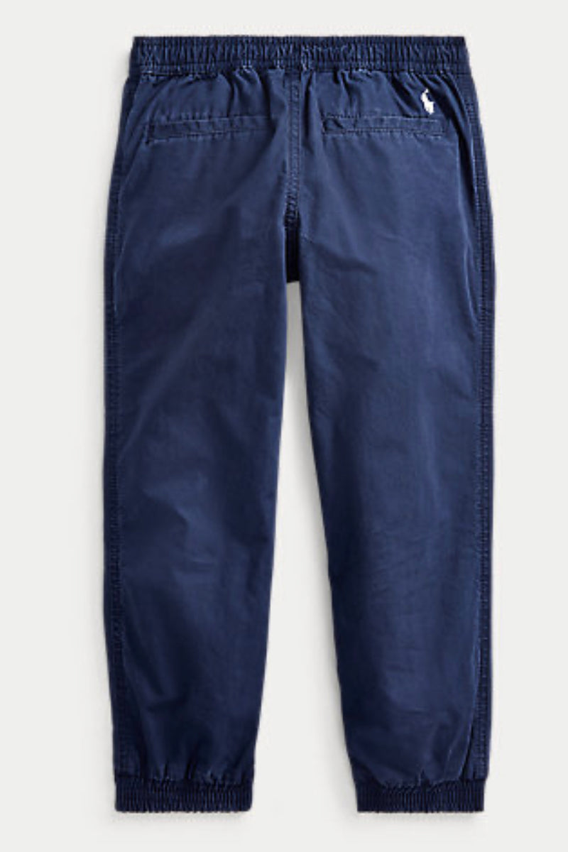 POLO RALPH LAUREN (BOYS 2-7) COTTON POPLIN JOGGER PANT NAVY