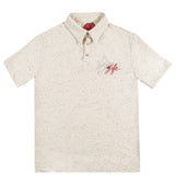 La ropa CREAM FRUITY PEBBLE FRENCH TERRY POLO SHIRT