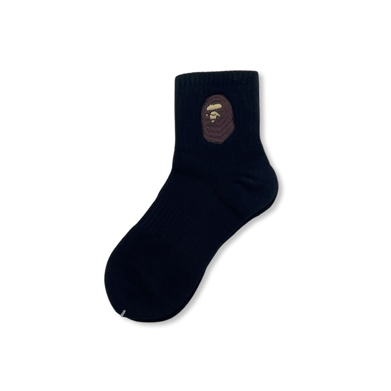 BAPE APE HEAD BLACK SOCKS