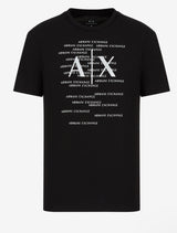 ARMANI EXCHANGE REGULAR FIT T-SHIRT (BLACK)