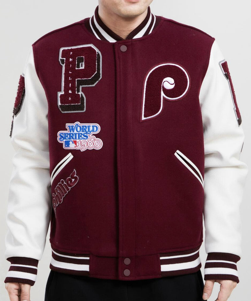 Pro standard Philadelphia Phillies Retro Mash Up Logo Varsity Jacket ( –  Premium Apparel Shops