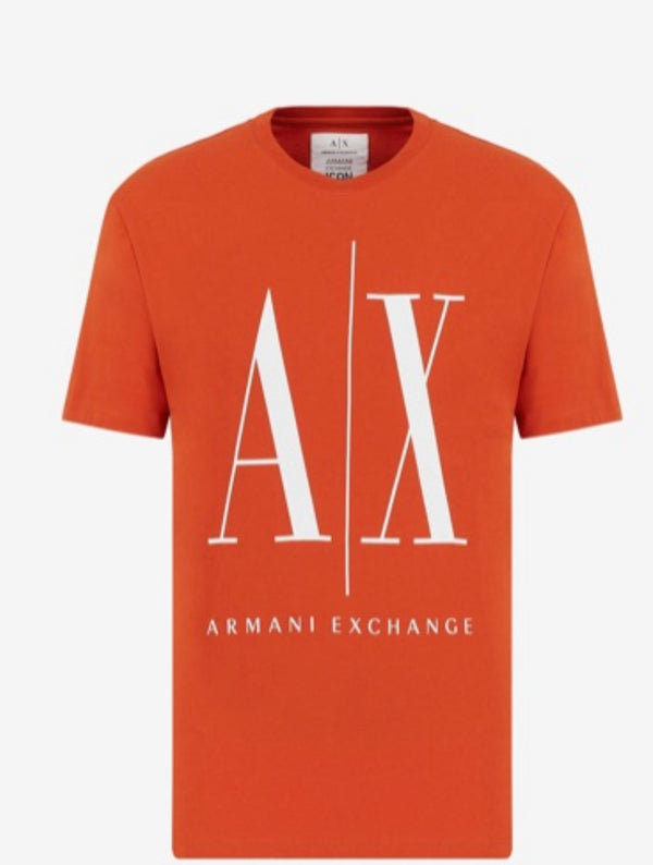 ARMANI EXCHANGE LOGO T-SHIRT ORANGE