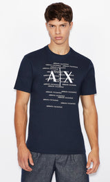 ARMANI EXCHANGE REGULAR FIT T-SHIRT (NAVY BLUE)