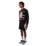 GIFTS OF FORTUNE Flaming Skull Sweatshirt | Black