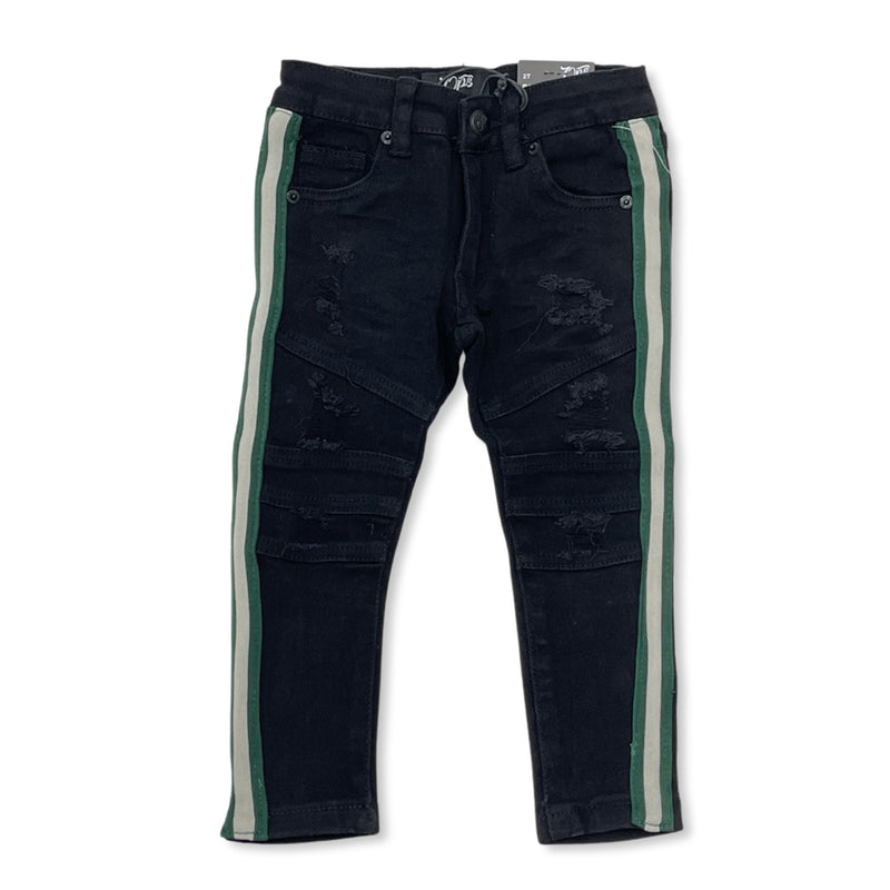 OPS KIDS BLACK DENIM TAPE GREEN /