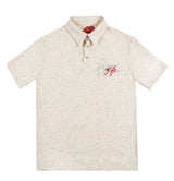 La ropa CREAM FRUITY PEBBLE FRENCH TERRY POLO SHIRT