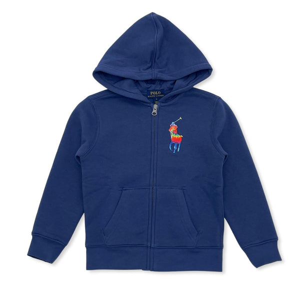 Polo Ralph Lauren Kids (2-7)Tie-Dye-Print Big Pony Fleece Hoodie