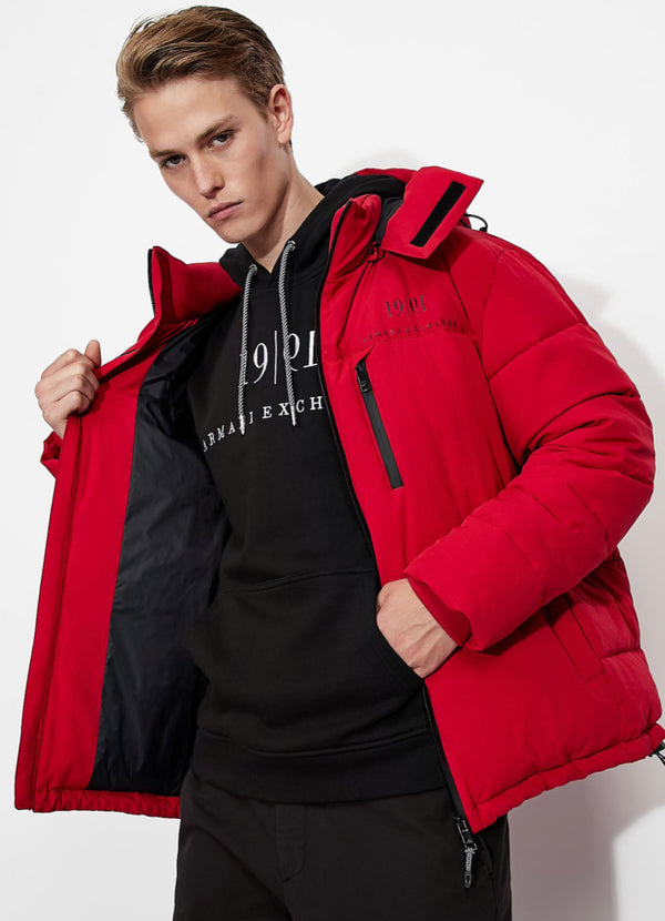 ARMANI EXCHANGE ARMANI EXCHANGE 30TH ANNIVERSARY PUFFER JACKET (RED)