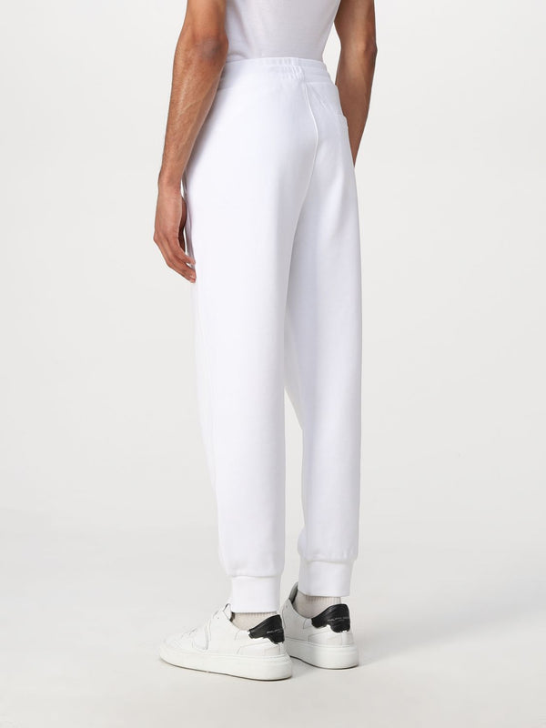 armani exchange eagle white sweat pants