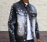 Thrt (White gray denim jackets)