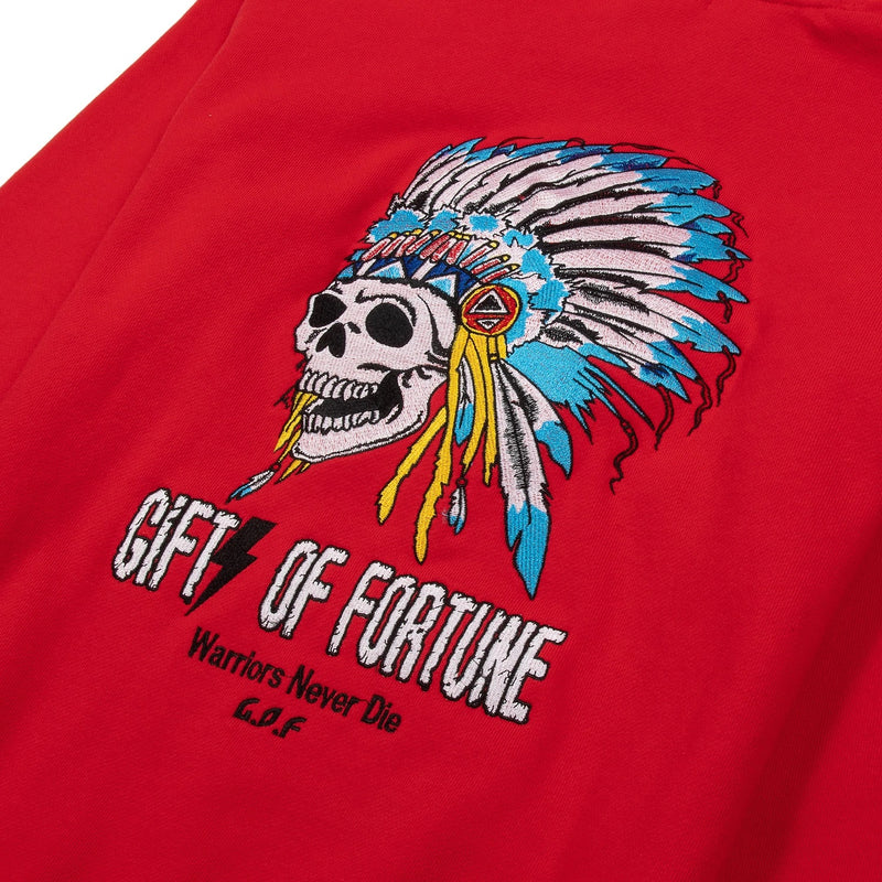 GIFTS OF FORTUNE Indian Warrior Hoodie | Red