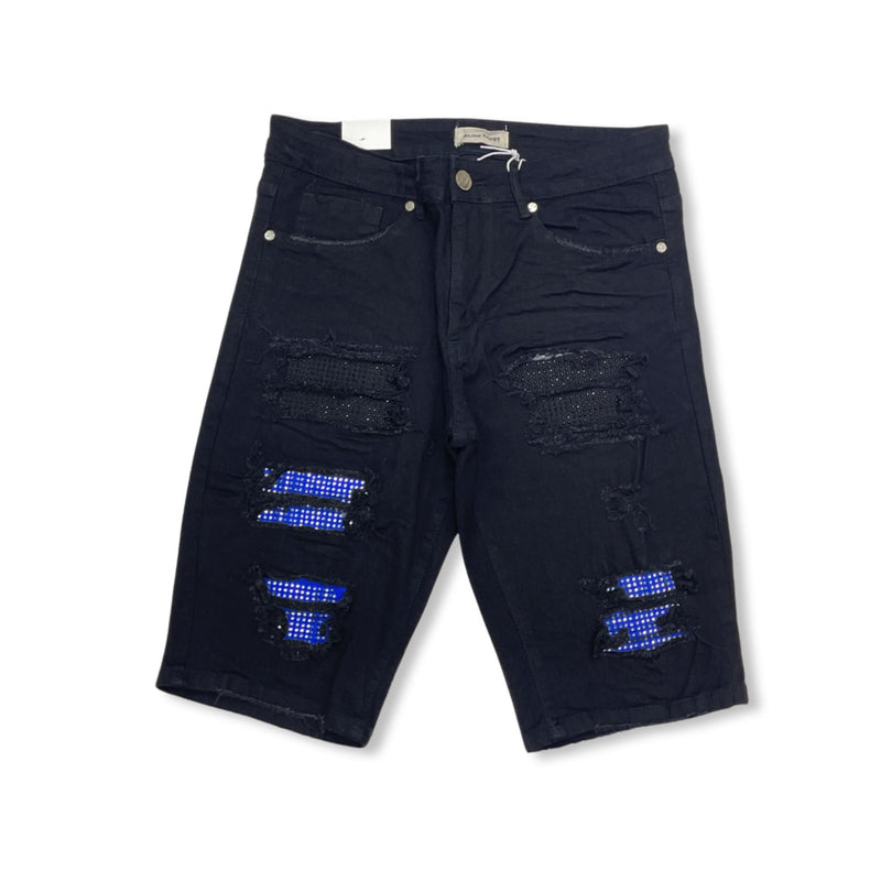 BLIND TRUST BLACK/BLUE SHORTS