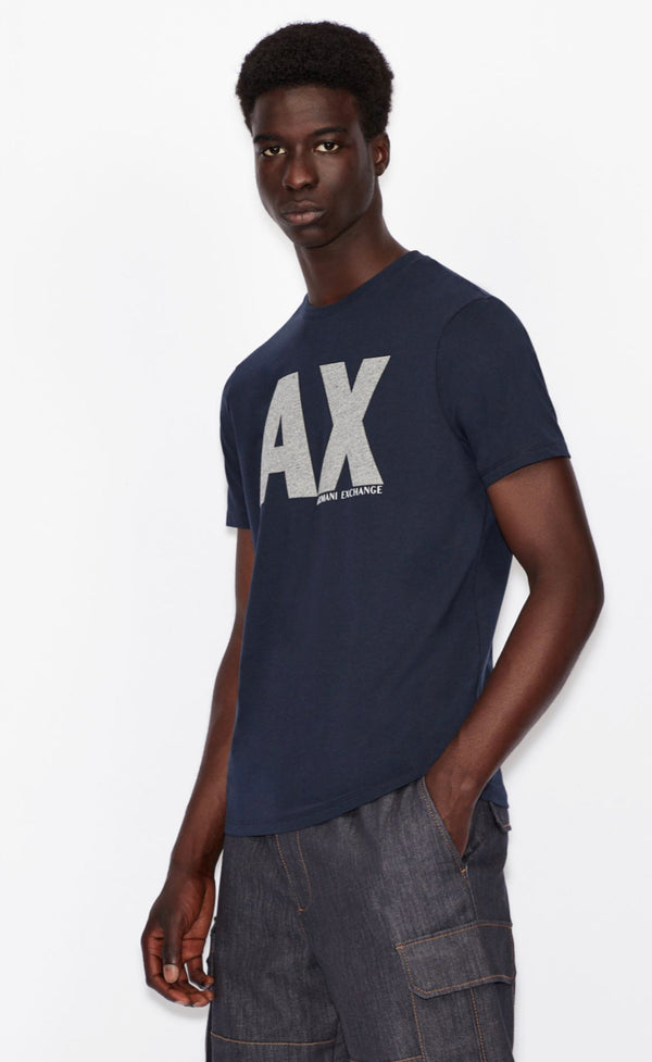 AX Armani Exchange Men's Floral Logo Zip Up Reversible Nylon
