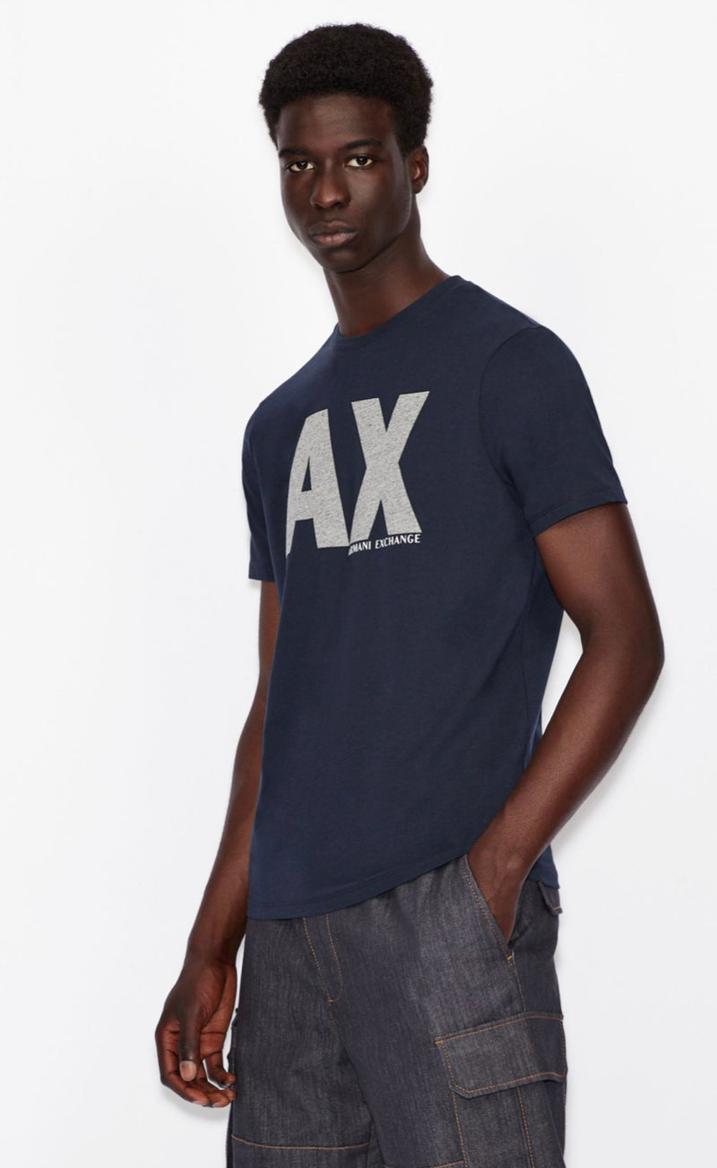 ARMANI EXCHANGE REGULAR FIT T-SHIRT (NAVY)