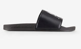 Armani exchange icon logo single  strap slides Sandals  (black)