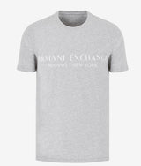 Armani exchange regular fit logo t-shirt (gray)