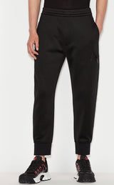 ARMANI EXCHANGE MACRO LOGO JOGGER SWEATPANTS BLACK