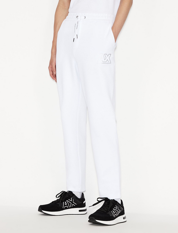 Armani Exchange white silver Jogger pants