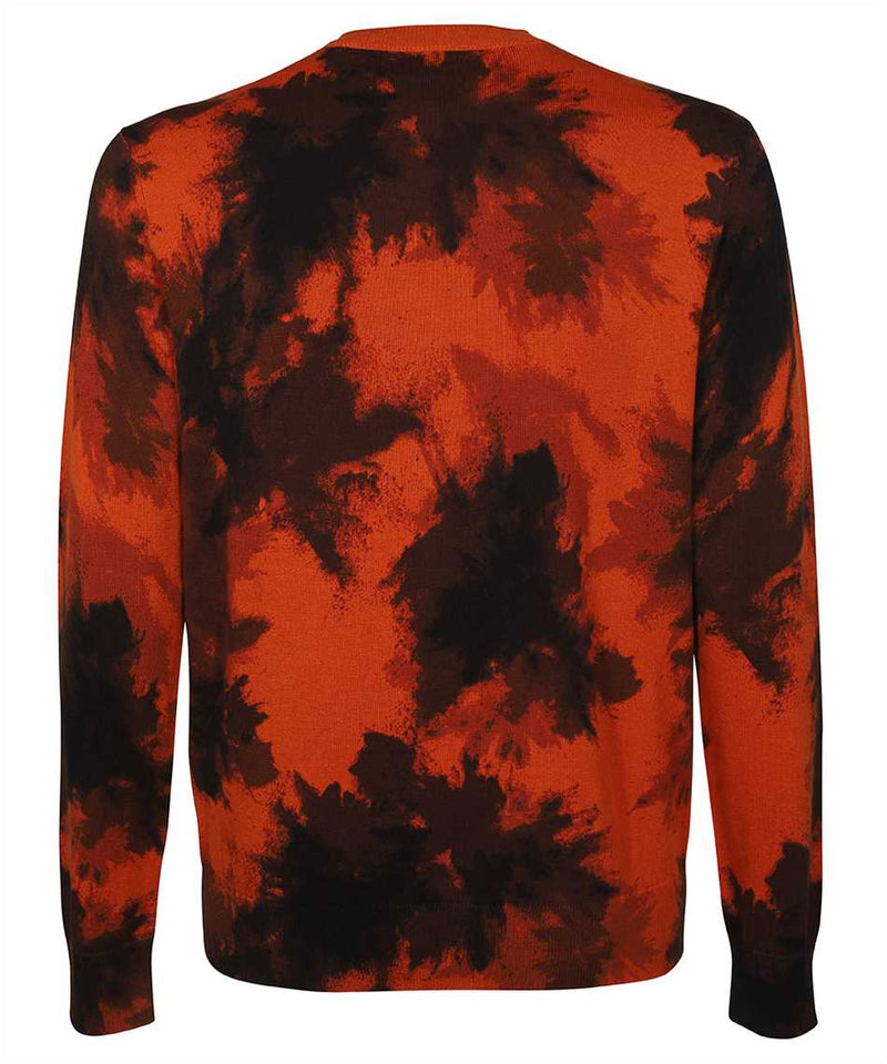 Armani Exchange ORANGE CAMOUFLAGE ORGANIC COTTON SWEATER