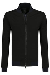 Armani Exchange Black Navy Full Zipper Sweatshirt