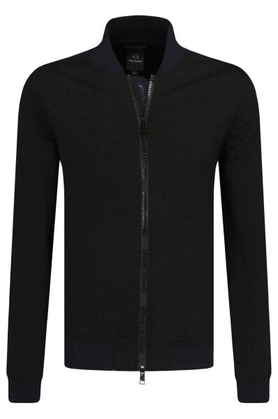 Armani Exchange Black Navy Full Zipper Sweatshirt