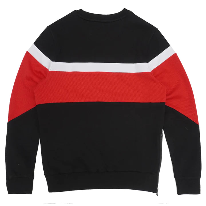 Makobi M4392 MAKOBI MONOGRAM SWEATER - BLACK/RED