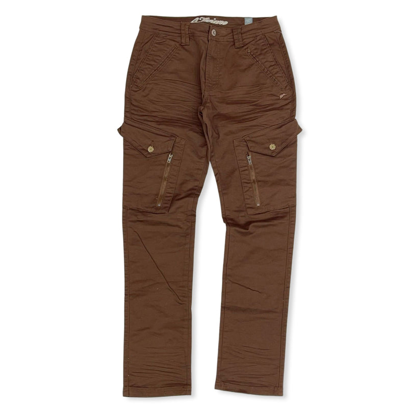 ATIZIANO Denzel Soil Men's Cargo Jean (BROWN)