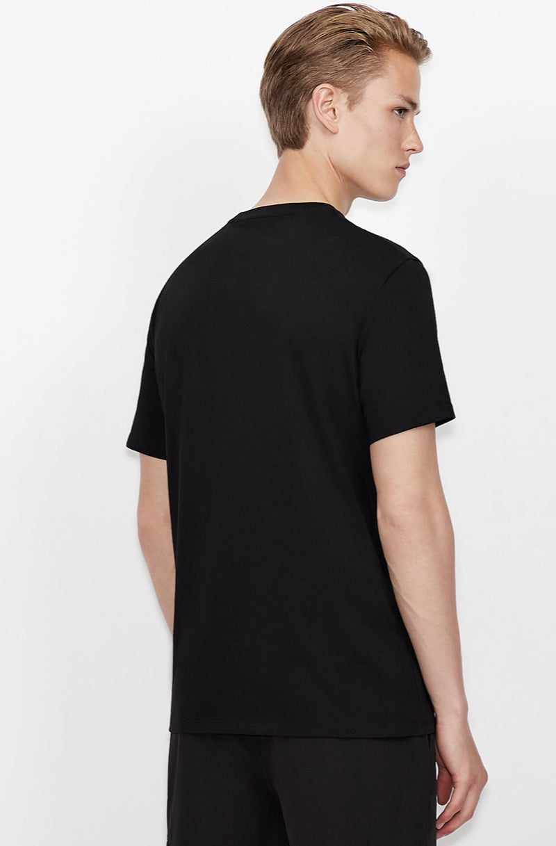 ARMANI EXCHANGE REGULAR FIT T-SHIRT (BLACK)