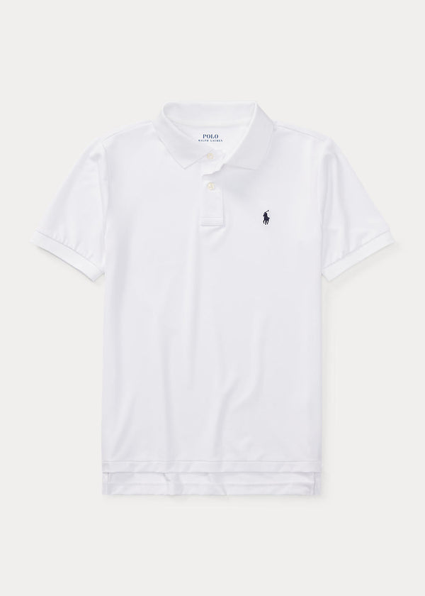 Polo Ralph Lauren (Boys 2-7) Performance Jersey Polo Shirt White