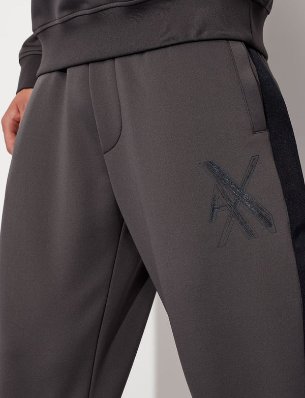 armani exchange MACRO LOGO JOGGER SWEATPANTS