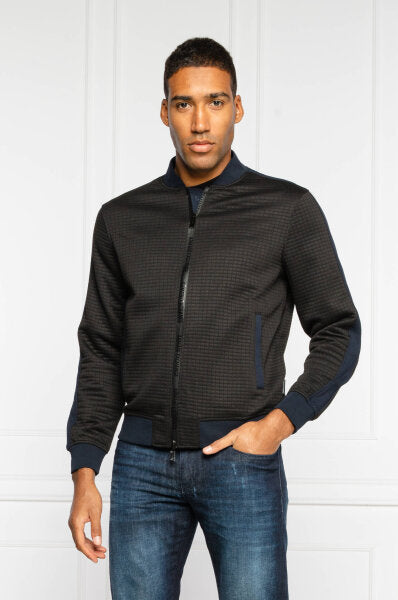 Armani Exchange Black Navy Full Zipper Sweatshirt