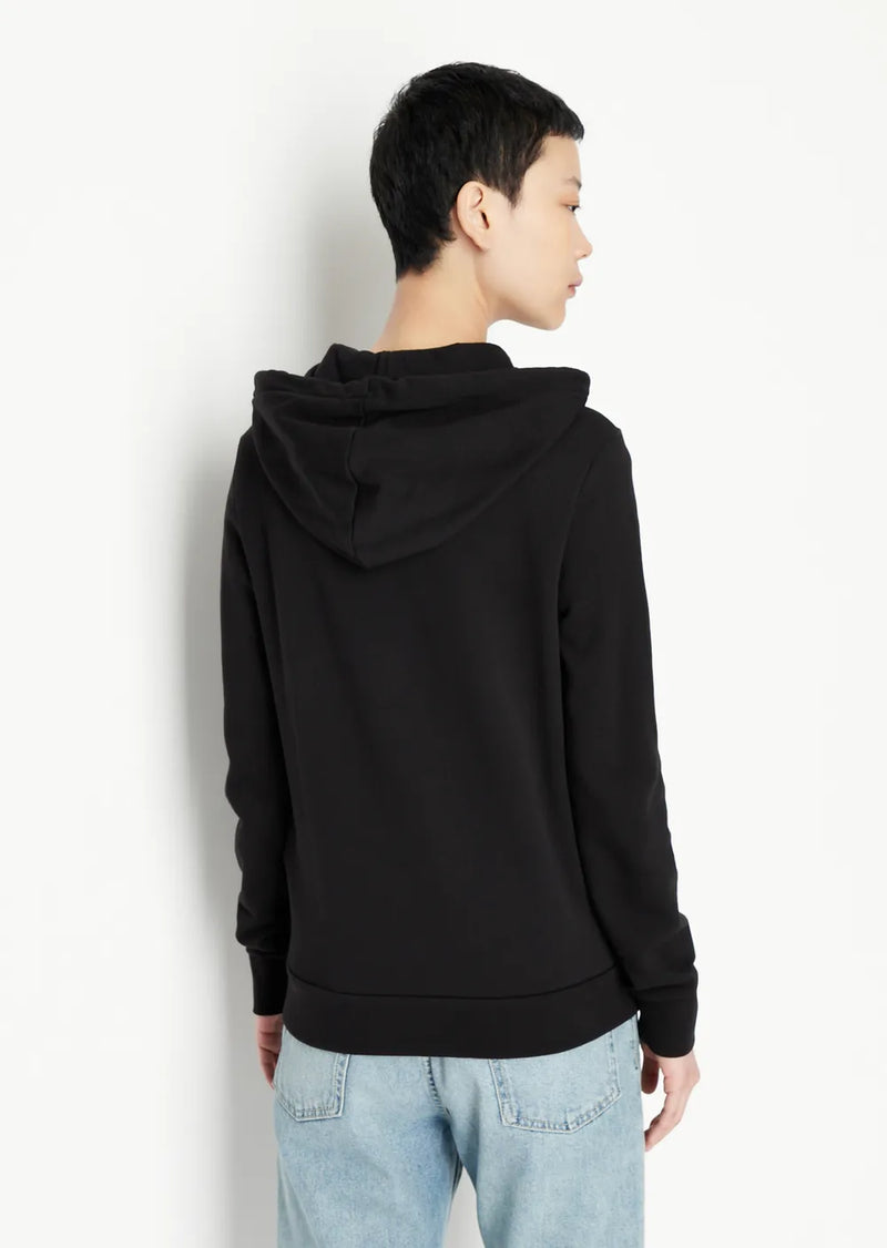Icon logo zip up hooded sweatshirt