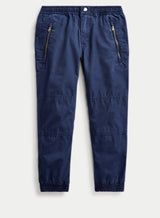 POLO RALPH LAUREN (BOYS 2-7) COTTON POPLIN JOGGER PANT NAVY