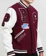 Pro Standard Men's Burgundy, White Philadelphia Phillies Varsity Logo  Full-Zip Jacket - Macy's